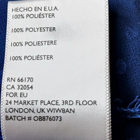 Free People Smocked Ruffled Sheer Polka Dot Blouse Size Small - Picture 7 of 9